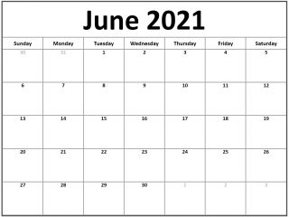 June 2021 Calendar With Holidays UK USA Canada - Wishes Images